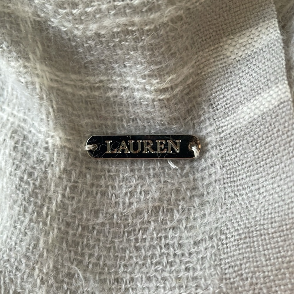 Lauren Gray Plaid Wrap - Picture 8 of 8